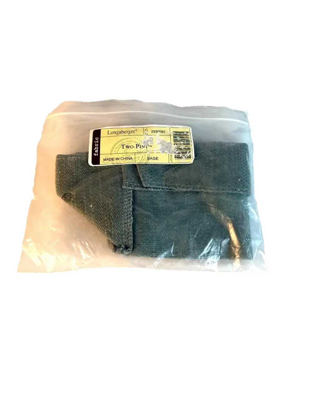 Longaberger Two-Pint Sage Basket Liner #2330087